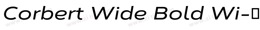 Corbert Wide Bold Wi字体转换